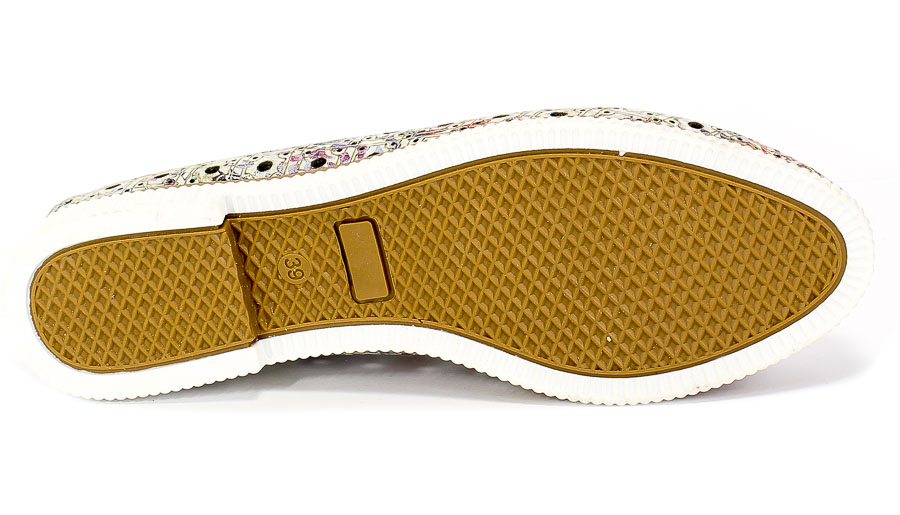 Lordsy Letnie Artiker 46C0450 Silver White Skóra