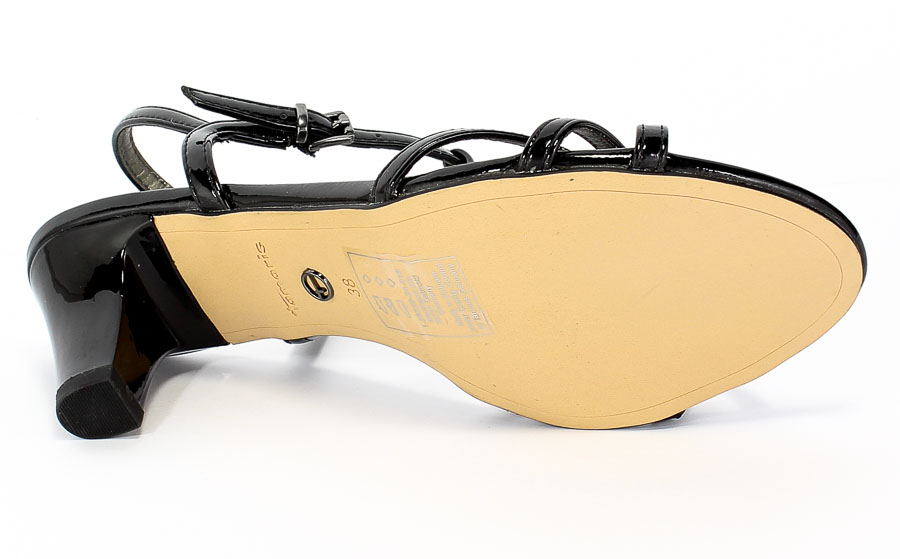 Sandały Tamaris 1-28329-24 018 Black Patent Czarny
