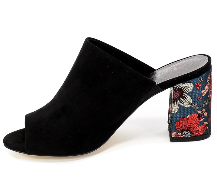 Klapki Tamaris 1-27278-24 074 Black Flower Czarny