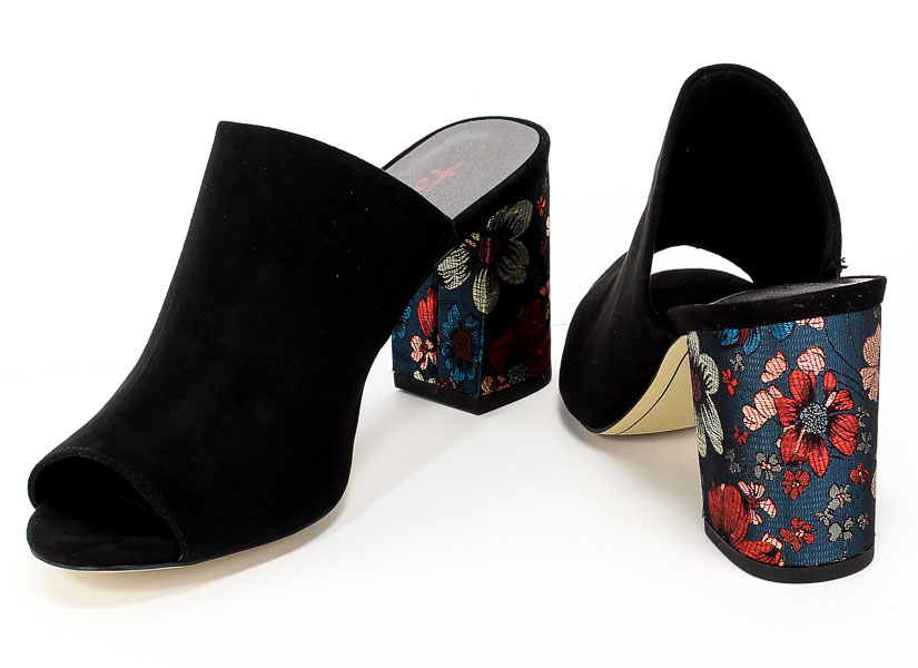 Klapki Tamaris 1-27278-24 074 Black Flower Czarny