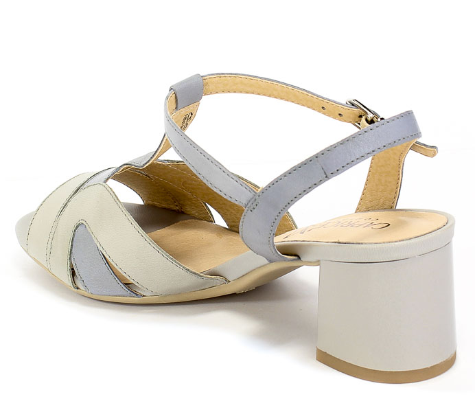 Sandały Caprice 9-28309-24 823 Lavender/Grey Szary Skóra