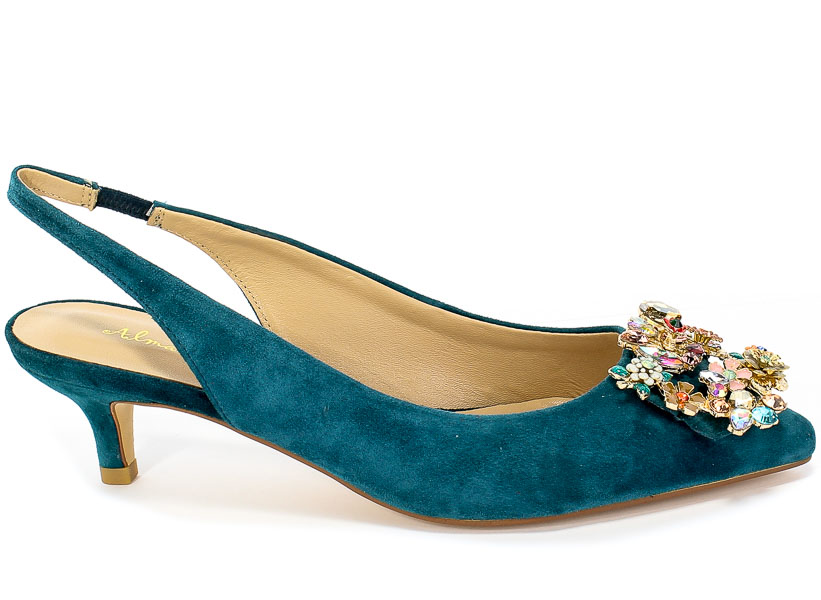 Sandały Alma En Pena V20091 Suede Ocean Niebieski Skóra
