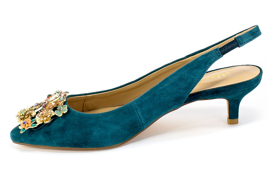 Sandały Alma En Pena V20091 Suede Ocean Niebieski Skóra