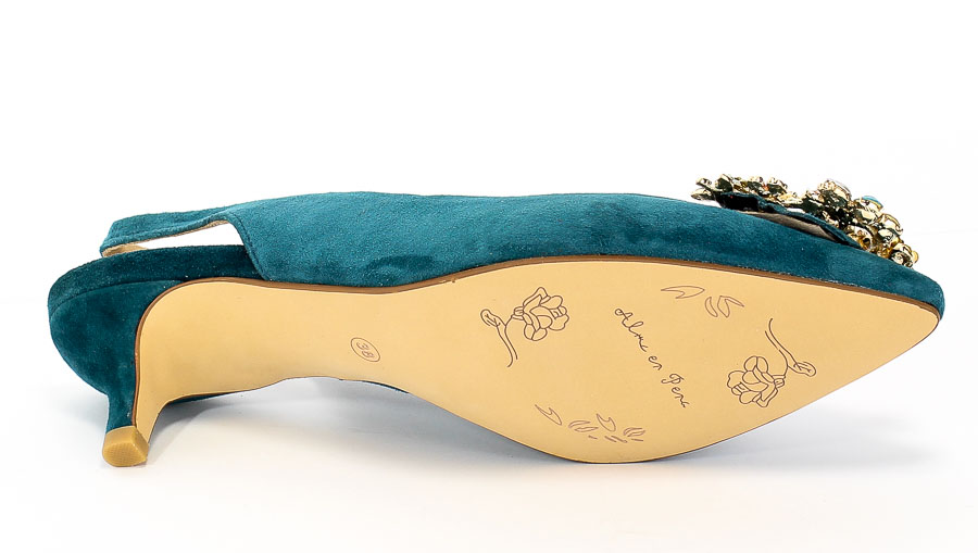 Sandały Alma En Pena V20091 Suede Ocean Niebieski Skóra