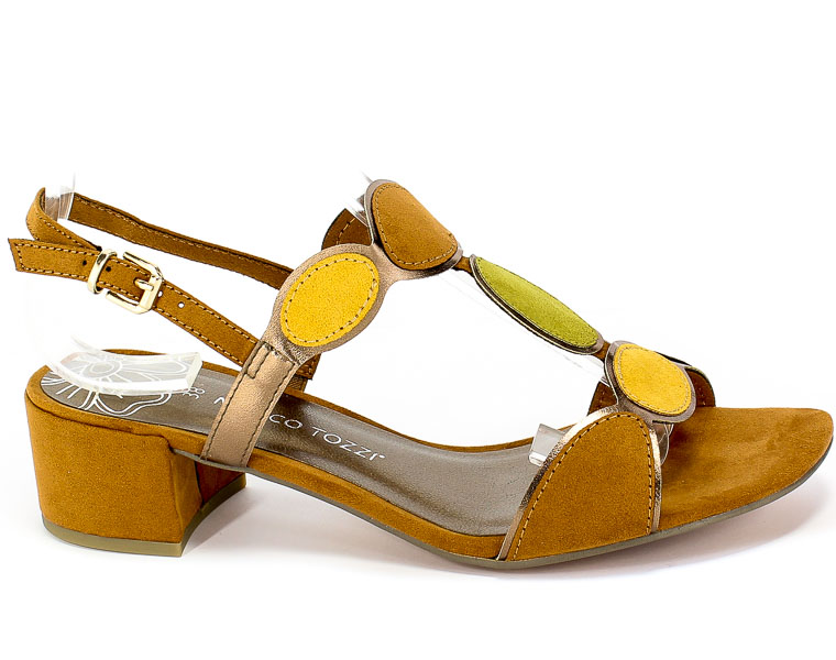 Sandały Marco Tozzi 2-28230-34 392 Cognac Comb Brąz