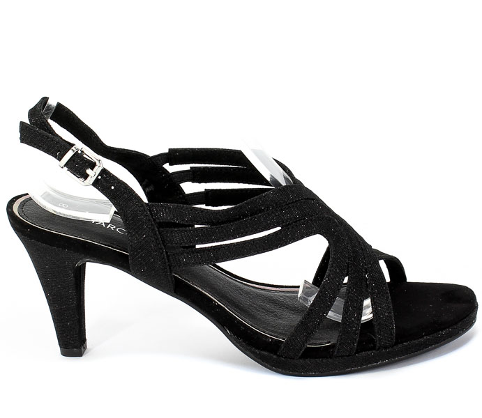 Sandały Marco Tozzi 2-28329-34 033 Black Metallic Czarny