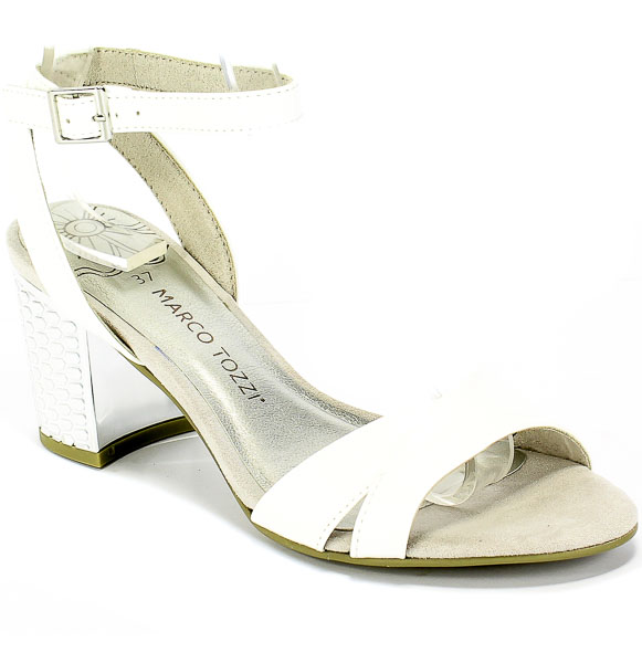 Sandały Marco Tozzi 2-28313-24 100 White Biały