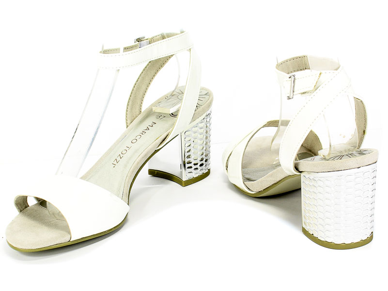 Sandały Marco Tozzi 2-28313-24 100 White Biały