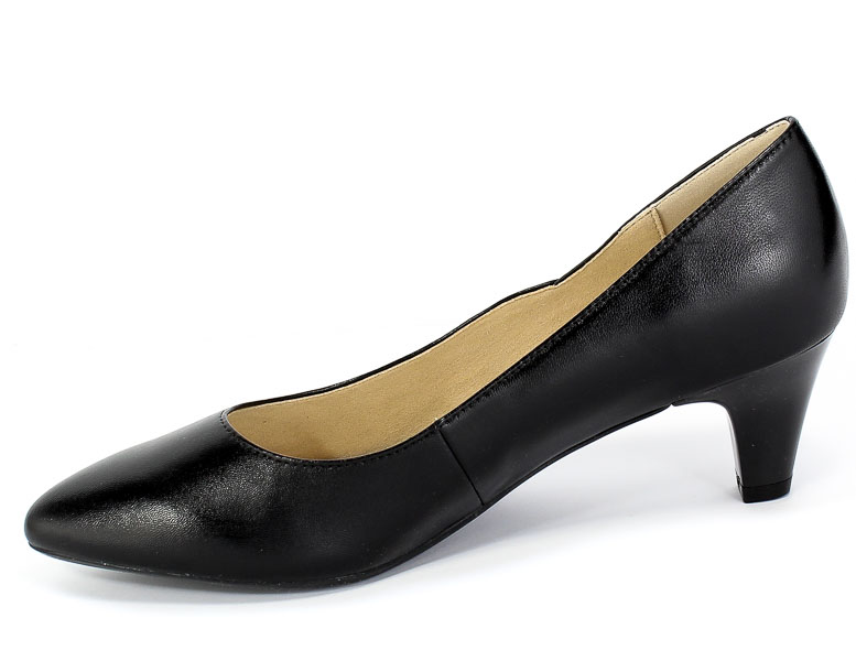 Czółenka Caprice 9-22401-24 022 Black Nappa Czarny Skóra