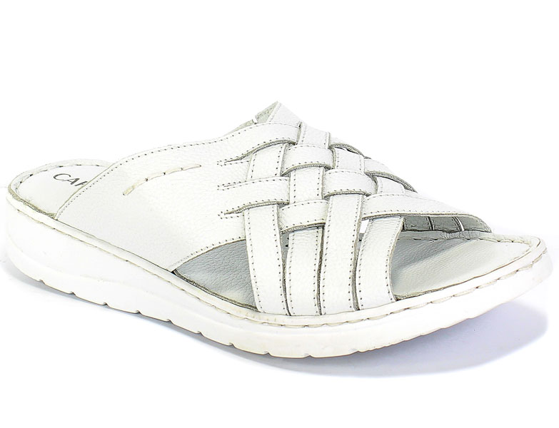 Klapki Caprice 9-27150-24 102 White Nappa Skóra