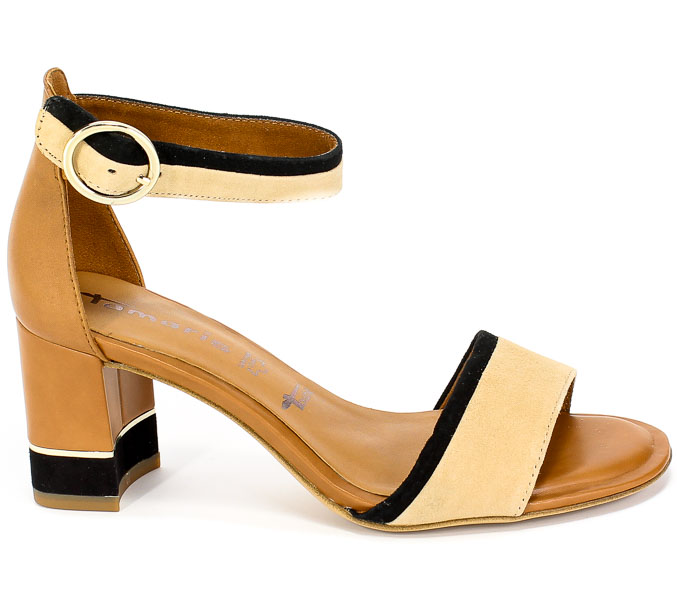 Sandały Tamaris 1-28379-24 392 Cognac Comb Skóra
