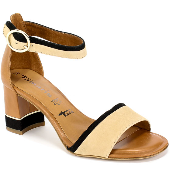 Sandały Tamaris 1-28379-24 392 Cognac Comb Skóra