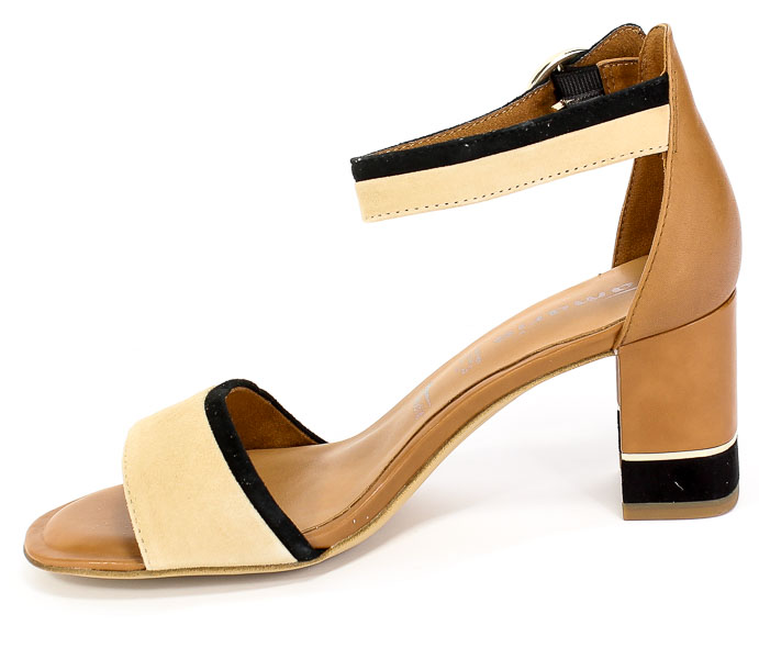 Sandały Tamaris 1-28379-24 392 Cognac Comb Skóra