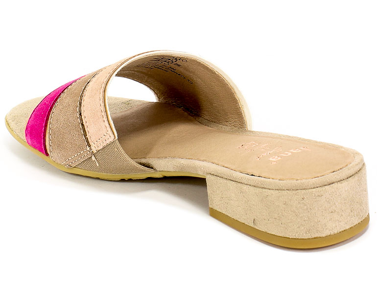 Klapki Jana 8-27101-24 594 Pink Comb Skóra