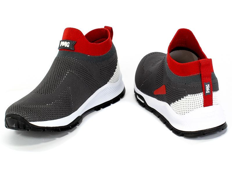 Półbuty Primigi 5440933 T.Knit/Grigio-Rosso r.28-33