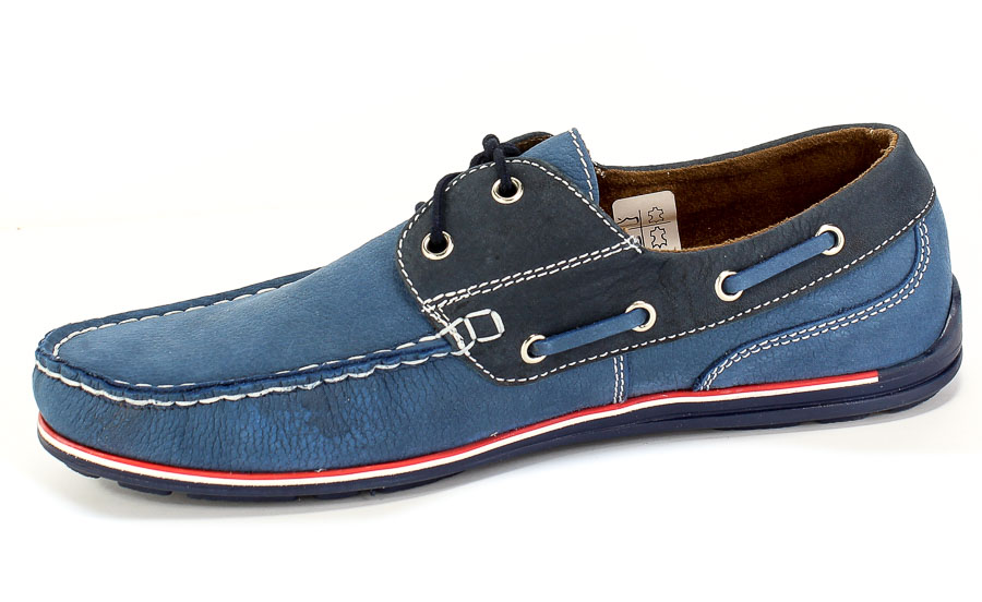 Mokasyny Gregor 01774K-ME-NT200 Niebieski