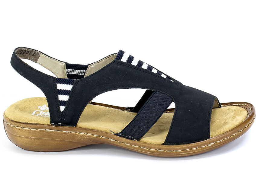 Sandały Rieker 608Y7-14 Blue Granatowy