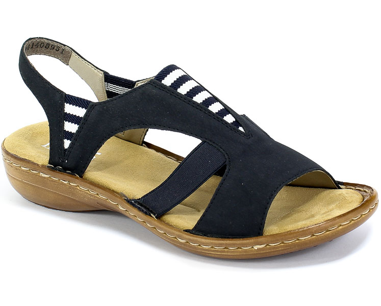 Sandały Rieker 608Y7-14 Blue Granatowy