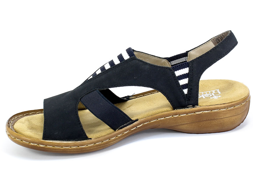 Sandały Rieker 608Y7-14 Blue Granatowy