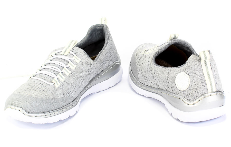 Półbuty Rieker L32M5-40 Grey Szary