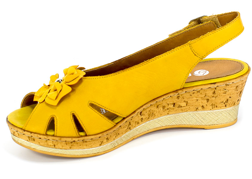 Sandały Remonte D4758-68 Yellow
