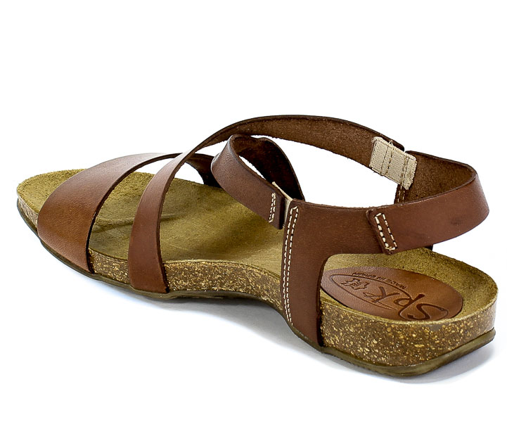 Sandały SPK Shoes 2922 Vaquetilla Terre Brąz Skóra
