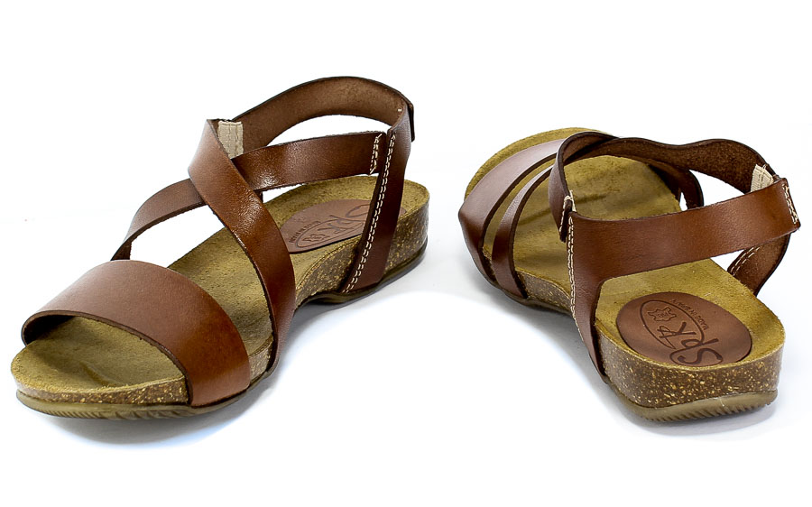 Sandały SPK Shoes 2922 Vaquetilla Terre Brąz Skóra