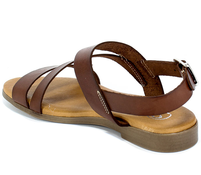 Sandały SPK Shoes 2253 Vaquetilla Cuero Brąz Skóra