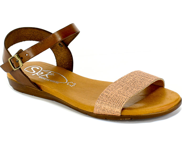Sandały SPK Shoes 2365/F Kendal/Vaq Oxido/Terre Brąz Skóra