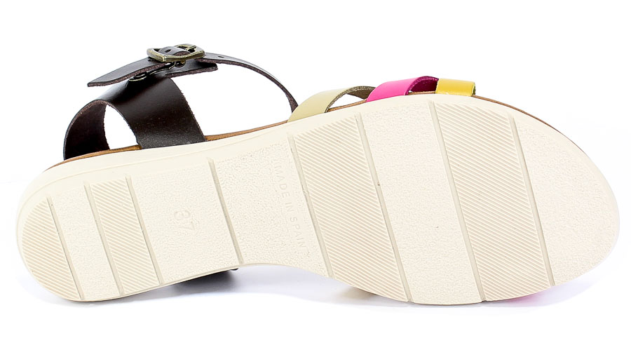 Sandały SPK Shoes 2363 Box Amllo/Fuxia/Aren/M Skóra