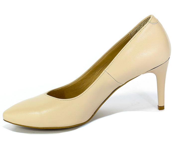 Szpilki Tomex 1632 010 Beż Skóra