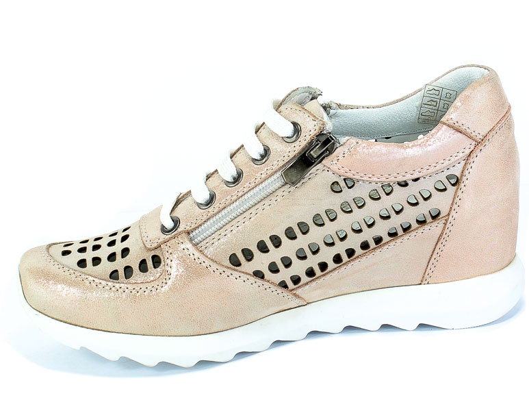 Sneakersy Letnie Boccato 0164-106-1288 18Y 711 Powder Satin Róż Skóra