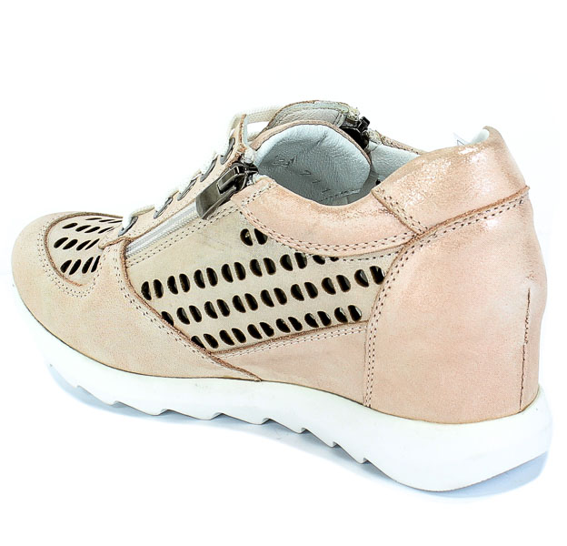 Sneakersy Letnie Boccato 0164-106-1288 18Y 711 Powder Satin Róż Skóra