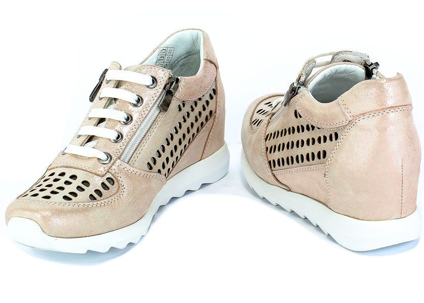 Sneakersy Letnie Boccato 0164-106-1288 18Y 711 Powder Satin Róż Skóra