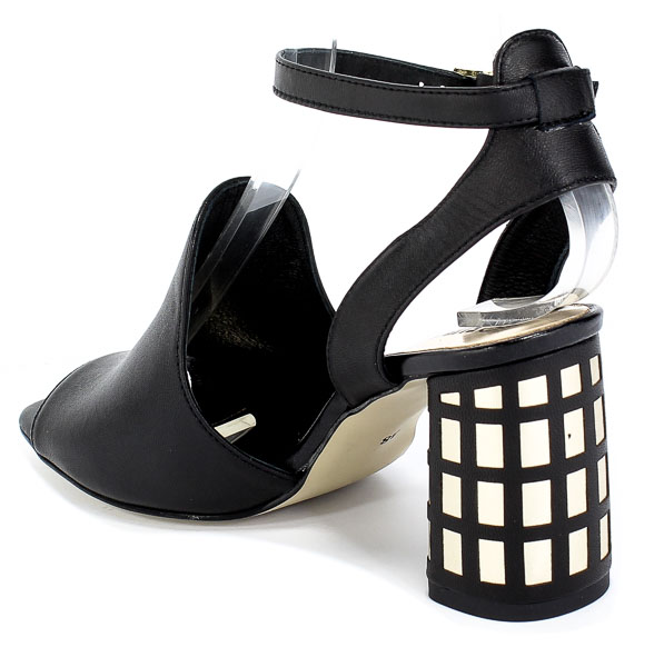Sandały Euro Moda 20 3247/076-P Czarny/Lico Skóra