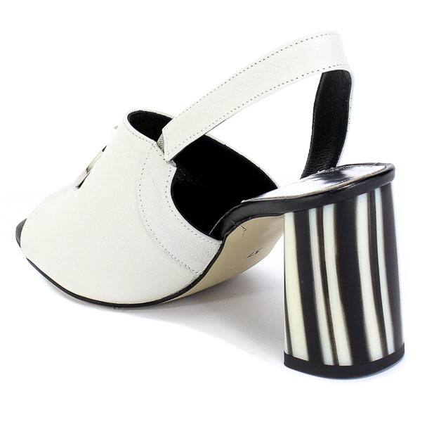 Sandały Euro Moda 20 3233/002-P Szary Skóra