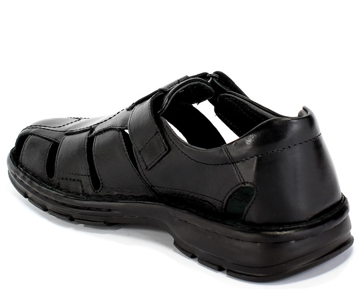 Sandały Comfortabel 620190 Schwarz Czarny Skóra