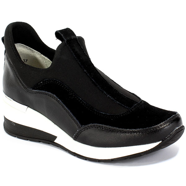 Sneakersy Vinceza 20-7769 BK Czarny Skóra