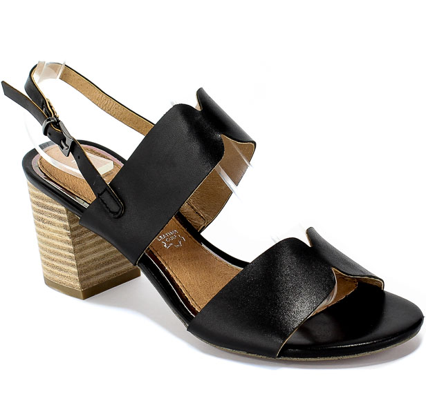 Sandały Marco Tozzi 2-28301-34 001 Black Skóra
