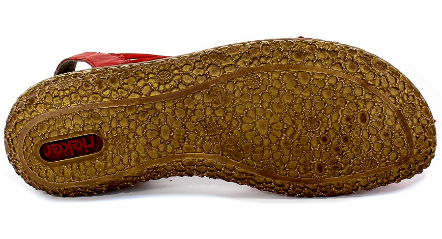 Sandały Rieker M0978-33 Red Czerwony