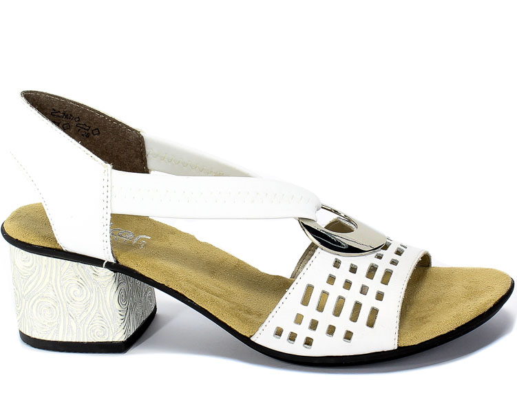 Sandały Rieker 64675-80 Weiss Biały
