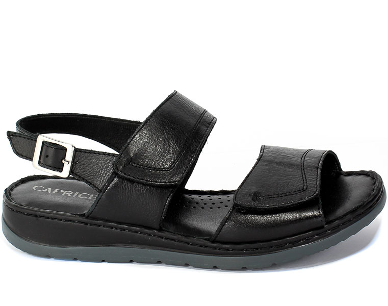 Sandały Caprice 9-28153-24 022 Black Nappa Czarny Skóra