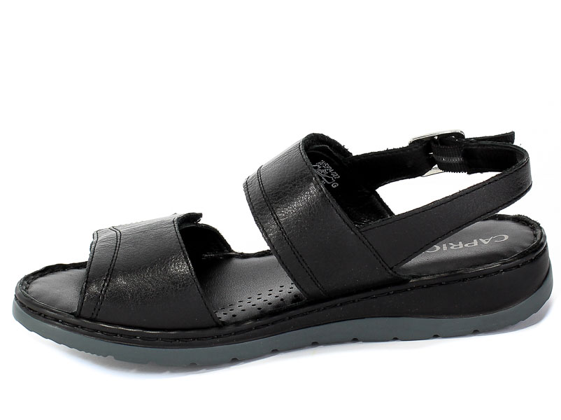 Sandały Caprice 9-28153-24 022 Black Nappa Czarny Skóra