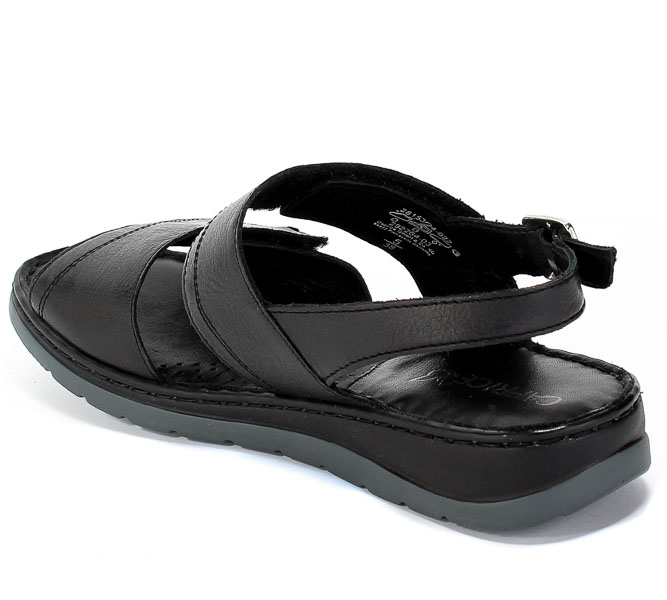 Sandały Caprice 9-28153-24 022 Black Nappa Czarny Skóra