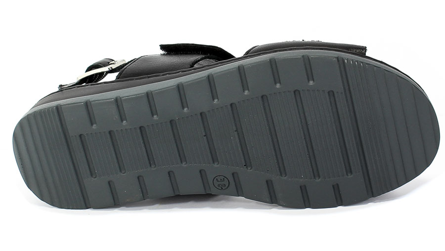 Sandały Caprice 9-28153-24 022 Black Nappa Czarny Skóra