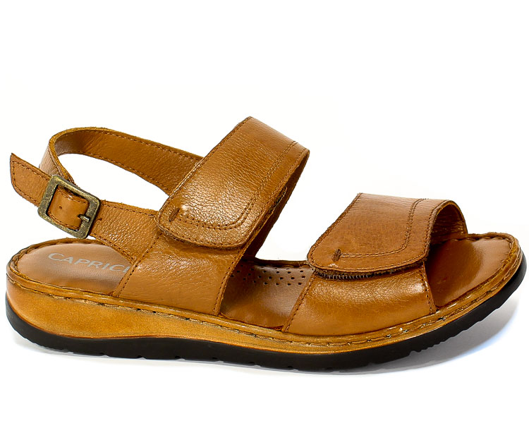 Sandały Caprice 9-28153-24 350 Cognac Nappa Brąz Skóra