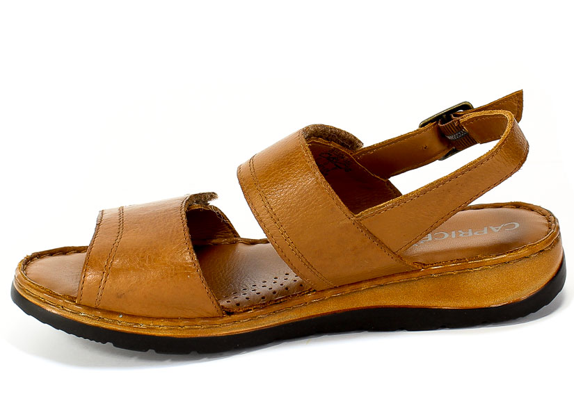 Sandały Caprice 9-28153-24 350 Cognac Nappa Brąz Skóra