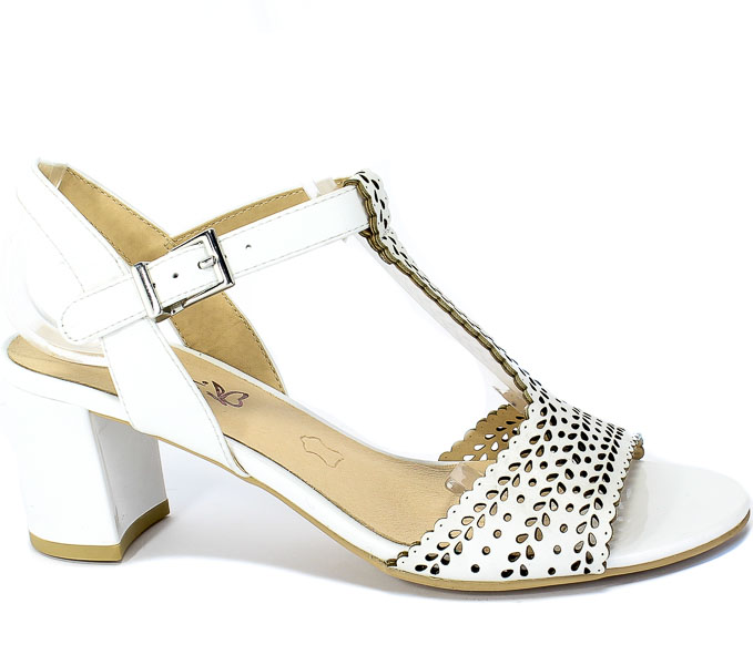 Sandały Caprice 9-28301-24 915 White Nappa Biały Skóra