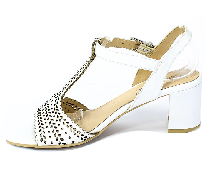 Sandały Caprice 9-28301-24 915 White Nappa Biały Skóra