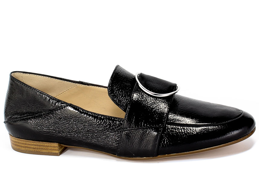 Lordsy Högl 9-10 1645 Black Czarny Skóra